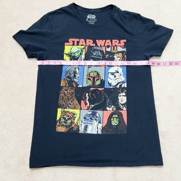 Star Wars Men's Graphic T-Shirt Size M VFifthSun Black Short Sleeve Retro - Picture 6 of 8